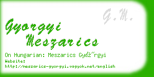 gyorgyi meszarics business card